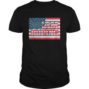 Team Roping American Flag Shirt